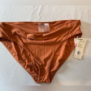 Calia Apricot Aura Wide Banded High-Leg Bikini Bottom